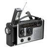 Portable Emergency AM FM SW1 SW2 Radio, Hand Crank, Self Powered, Solar Radios, Flashlight, Reading Light, Power Supply/Bank