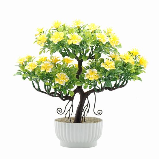 1шт искусственный цветок дерево бонсай в горшке домашний офис сад настольная вечеринка декор