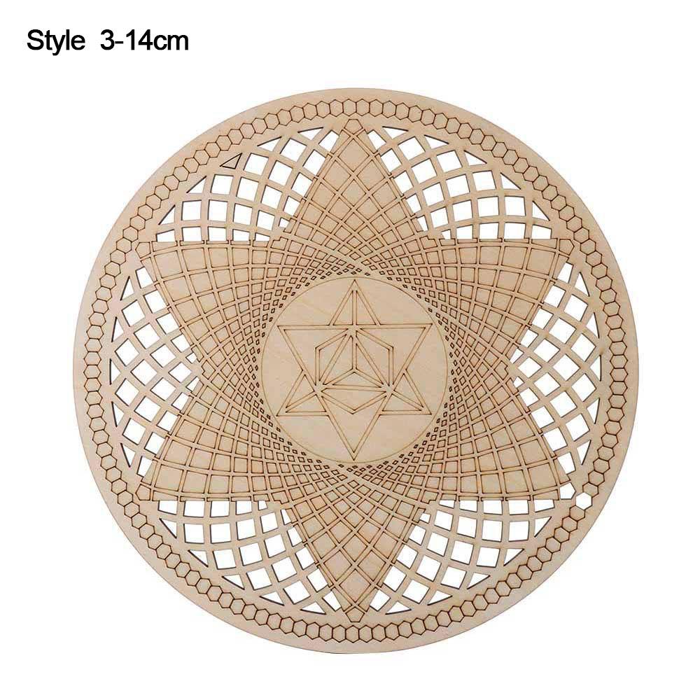 14 см деревянная настенная вывеска в форме цветка жизни подставка под лазерную резку деревянная настенная живопись своими руками подставка под ремесло изготовление геометрического орнамента домашний декор