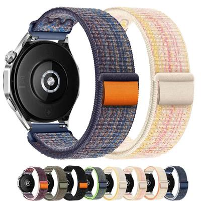 Ремешок для часов 20/22 мм, нейлоновый ремешок для Samsung Galaxy Watch 6/5/pro 45 мм 44 4 ремешок/Classic 46 40 active 2 браслет Correa huawei gt 2/3/4 ремешок