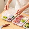 Fridge Food Preservation Box Transparent 45753 Compartments Good Seal Leak-proof