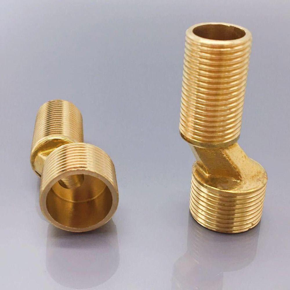 Copper Angled Curved Foot Angle Adjustment Lengthened Shower Faucet Adapter Wall Mounted Thickened Connecting Accessories