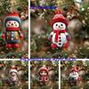 1 Pair Cartoon Figures Pendant Easy To Hang Acrylic Christmas Ornaments Colorful Reusable