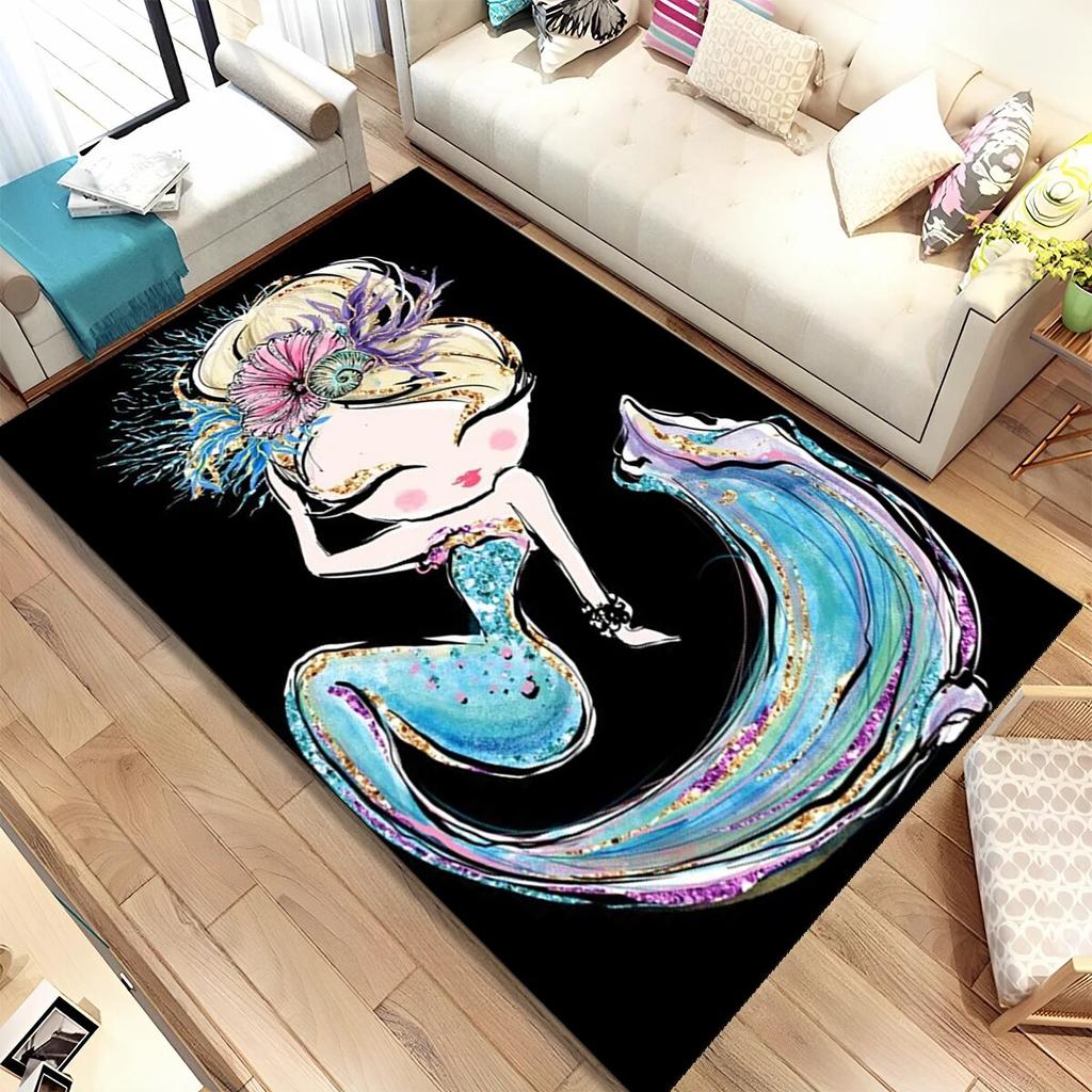 Милый коврик для балета, балерины, феи, мультяшный коврик, ковер для дома, гостиной, спальни, дивана, коврик для двери, детский нескользящий коврик