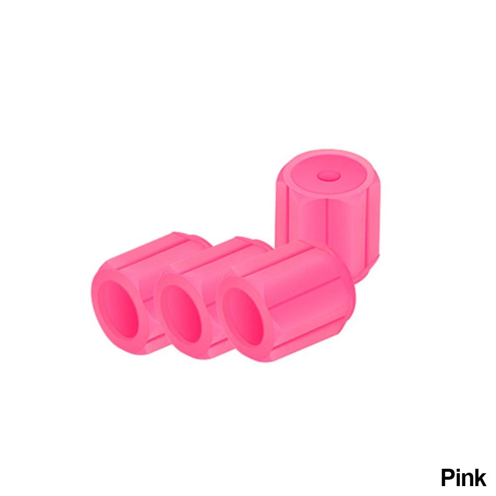 4PCS Universal Luminous Valve Cap Dust-proof Tires Wheel Hub Valve Glowing Tyre Stem Covers Applicable Car Motorcycle Bike Valve Stems 1
