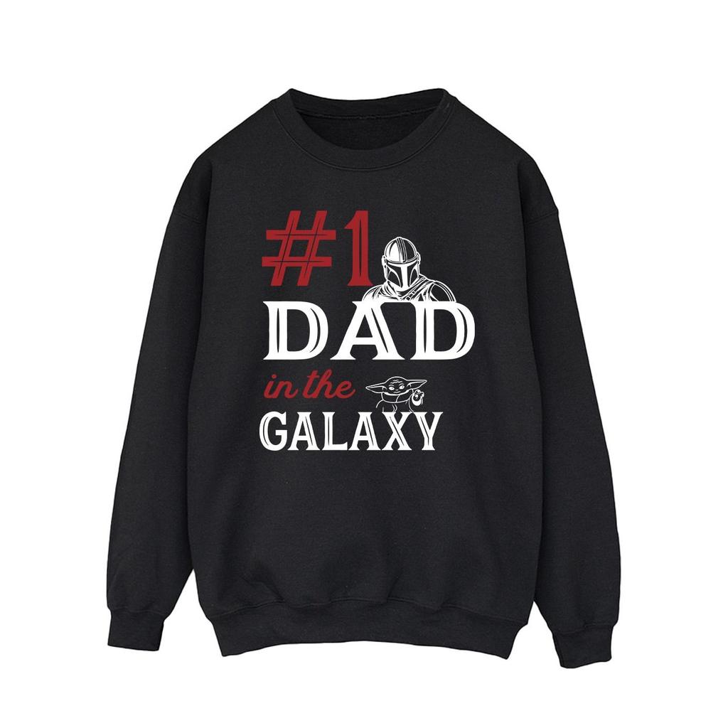 Star Wars Mens Mandalorian Number One Dad Sweatshirt