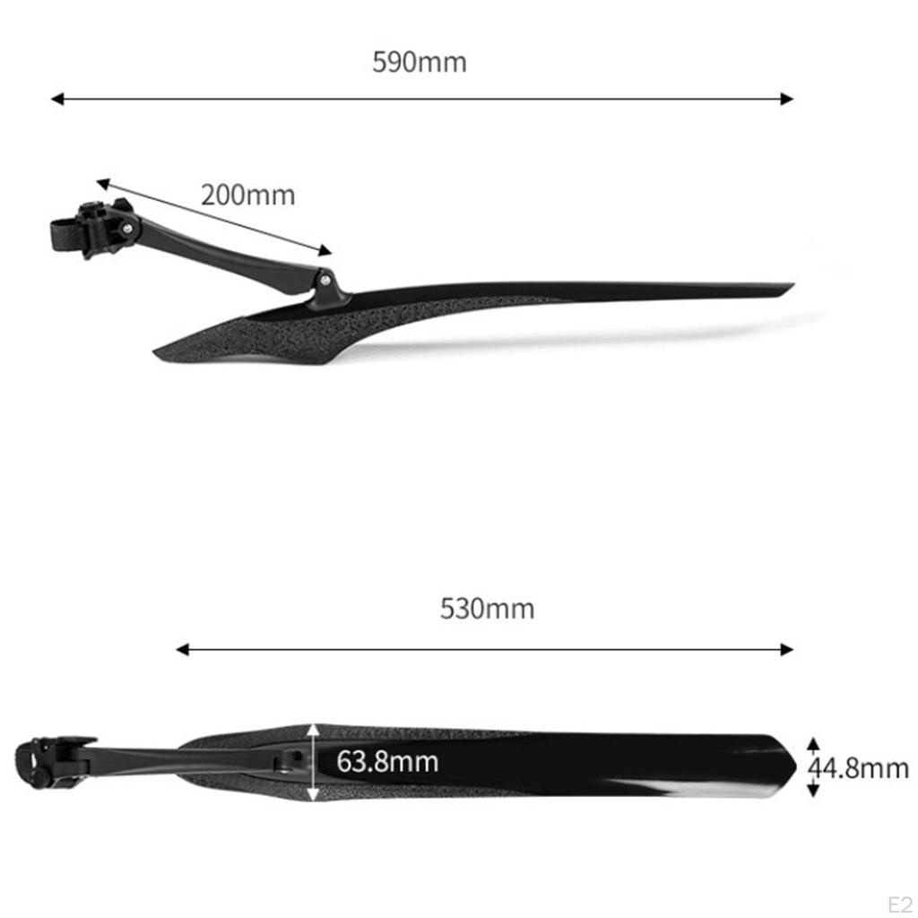 Bike Mudguard Rear Seat Tube Mount Lightweight Outdoor Sports Cycling Accessories Protect Waterproof