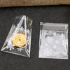 100Pcs Transparent Plastic Bags Christmas Snowflake Self-adhesive Baking Biscuit Cookie Snack Candy Gift Packaging