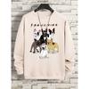 Frenchies 6 French Bulldogs Hoody Men Women Oversize Loose Sweatshirts Casual Soft Oversize Clothing Hoody Couple