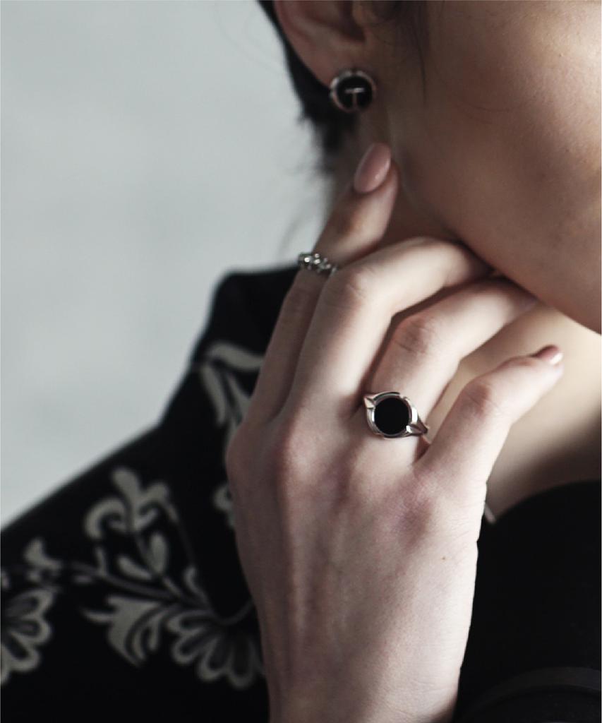 Trencadism Celeb Pick_Art Nouveau Ring Silver 925 Ring Hebe Anr15Onc (B Type)