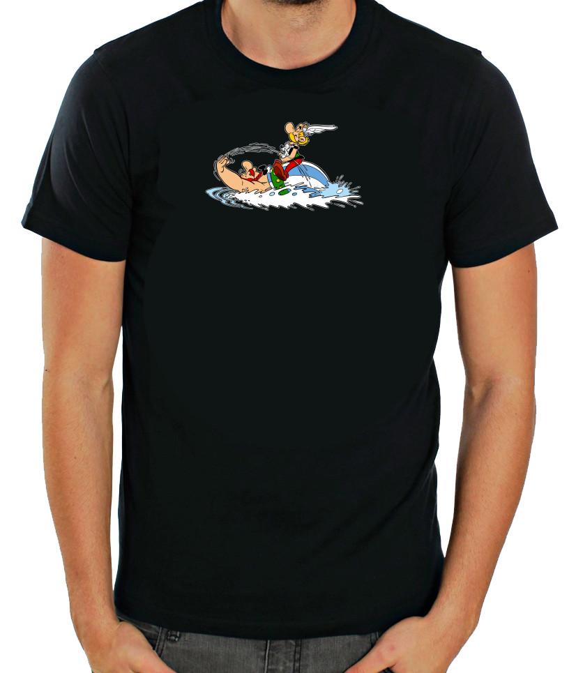 Asterix & Obelix Funny Characters Short Sleeve White T Shirt Men F064