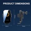 66/15W Car Wireless Charger Auto Car Mount Phone Holder Stand Fast Charging For iPhone Xiaomi Samsung Intelligent Sensing Holder