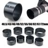 Telephoto Lens Hood Metal Protective Shield for Canon/Nikon 40.5/43/46/49/52/55/58/62/67/72mm