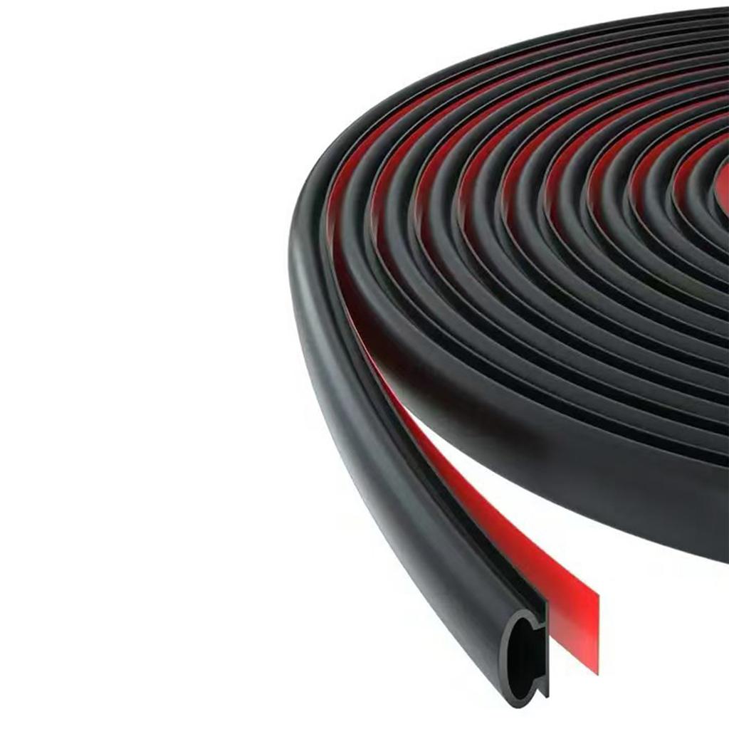 Flexible Quarter Round Molding Self Adhesive Rubber Trim Waterproof Seal for Wall Edge Corner & Staircase Cabinet Edge