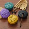 Steel Tongue Drum for Kids 3 Inches 6 Notes Mini Rain Drums Outside Rain Music Maker with Mallets And Music Book for Garden Camping Meditation Yoga