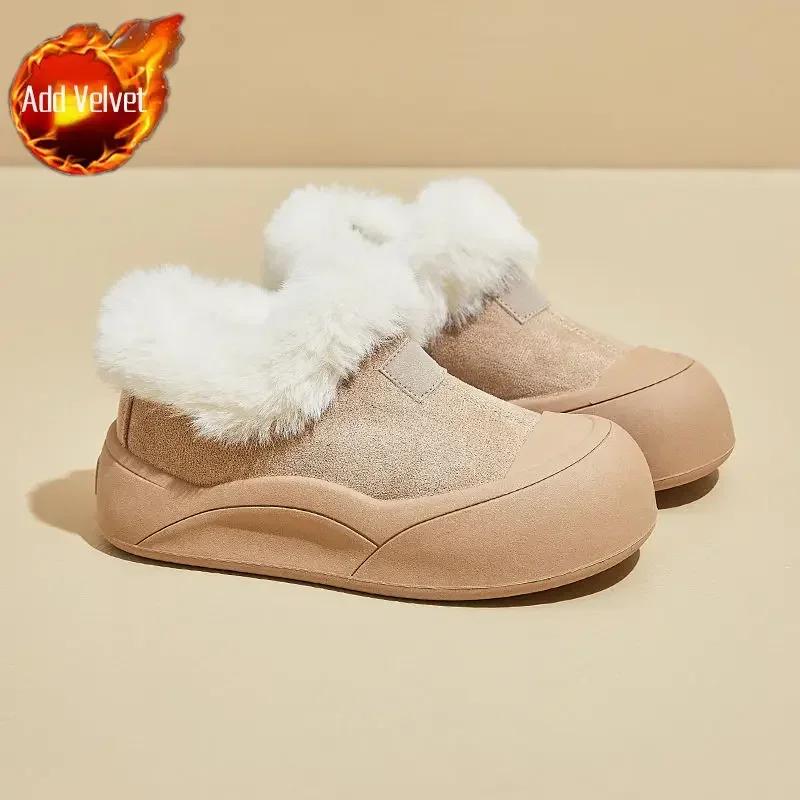 Женская обувь на платформе с подкладкой и круглым носком Gyaru On Promotion Зимние женские зимние ботинки 2024 года Новинка Обувь Новая в моде