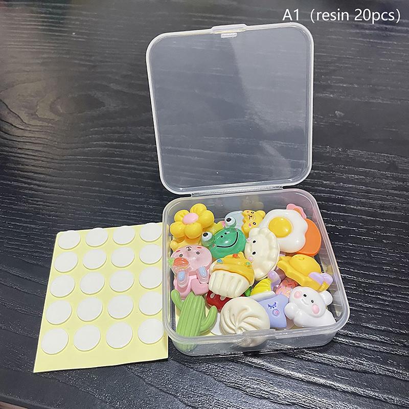 20Pcs 3D Cartoon Diy Handmade Children'S Hair Clip Water Cup Shoes Decor Stickers Cream Adhesive Resin Accessories