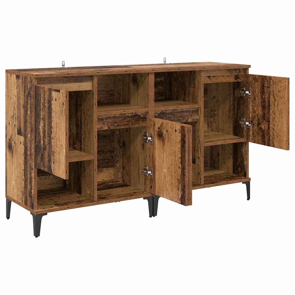Sideboards 2 pcs Reclaimed Wood Look 60 x 35 x 70 cm Particleboard