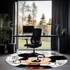 Mickey Printed Round Rug Carpet Chair Rug Area Rug Entryway Doormats,for Office Chair Living Room Bedroom Kitchen Room.