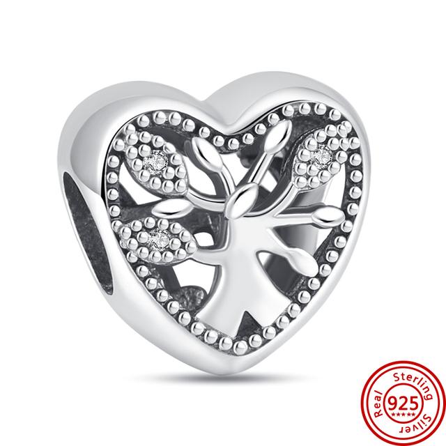 Новые туфли из серебра 925 пробы с сердечком на высоком каблуке с изображением животных, бусины, подходят для браслета-подвески, женские модные ювелирные изделия, изготовление