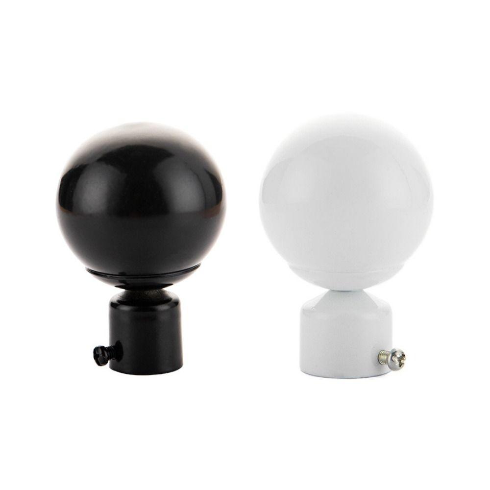 Iron Round Hollow Out Curtain Rods Ends Caps Curtain Accessories Roman Rod Head Curtain Rods Head