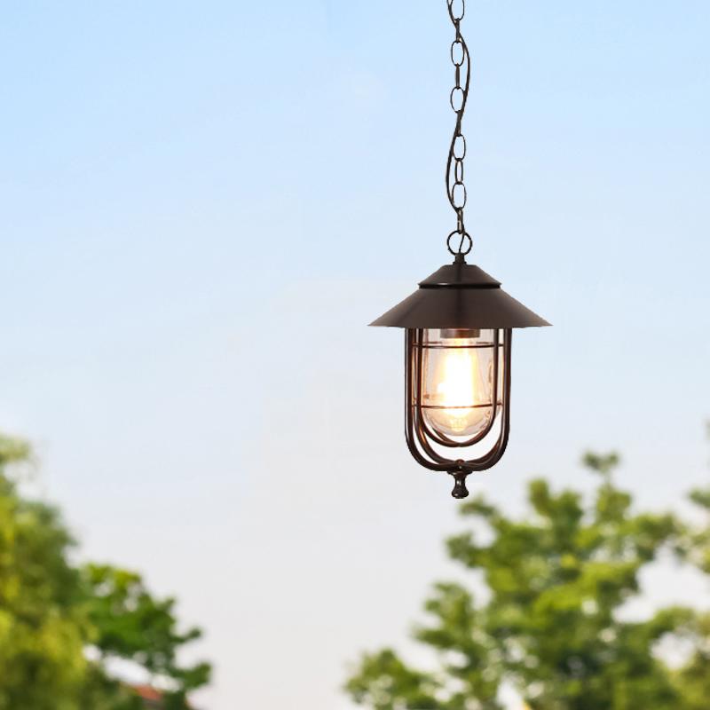 Водонепроницаемая люстра европейского стиля для улицы, балкона, сада, прохода, виллы, коридора, дома, двора, беседки, подвесного светильника