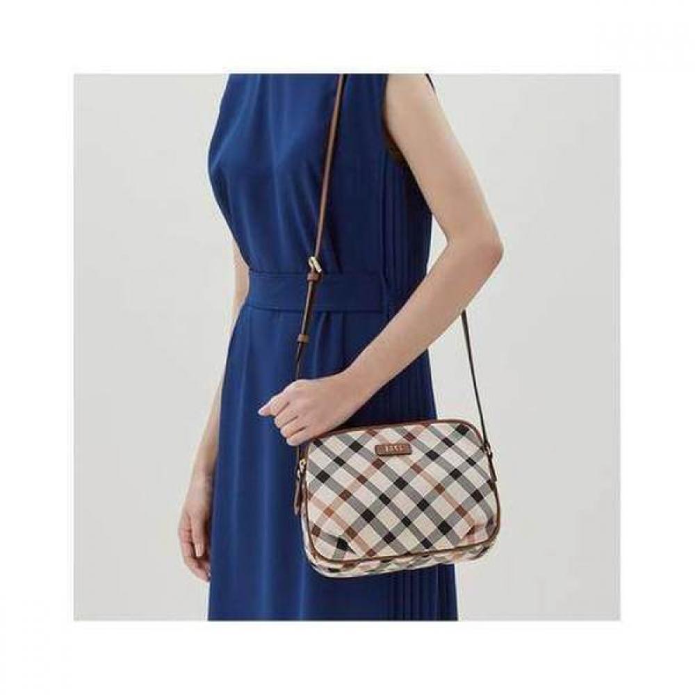 Daks Brown House Check Jacquard Crossbag Dcba0e631w2