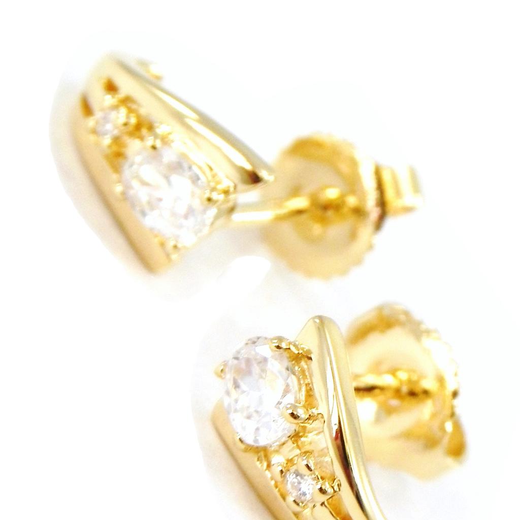 Altesse [I3185] - Серьги-кольца «Скарлетт» из белого золота с покрытием в форме полукольца.