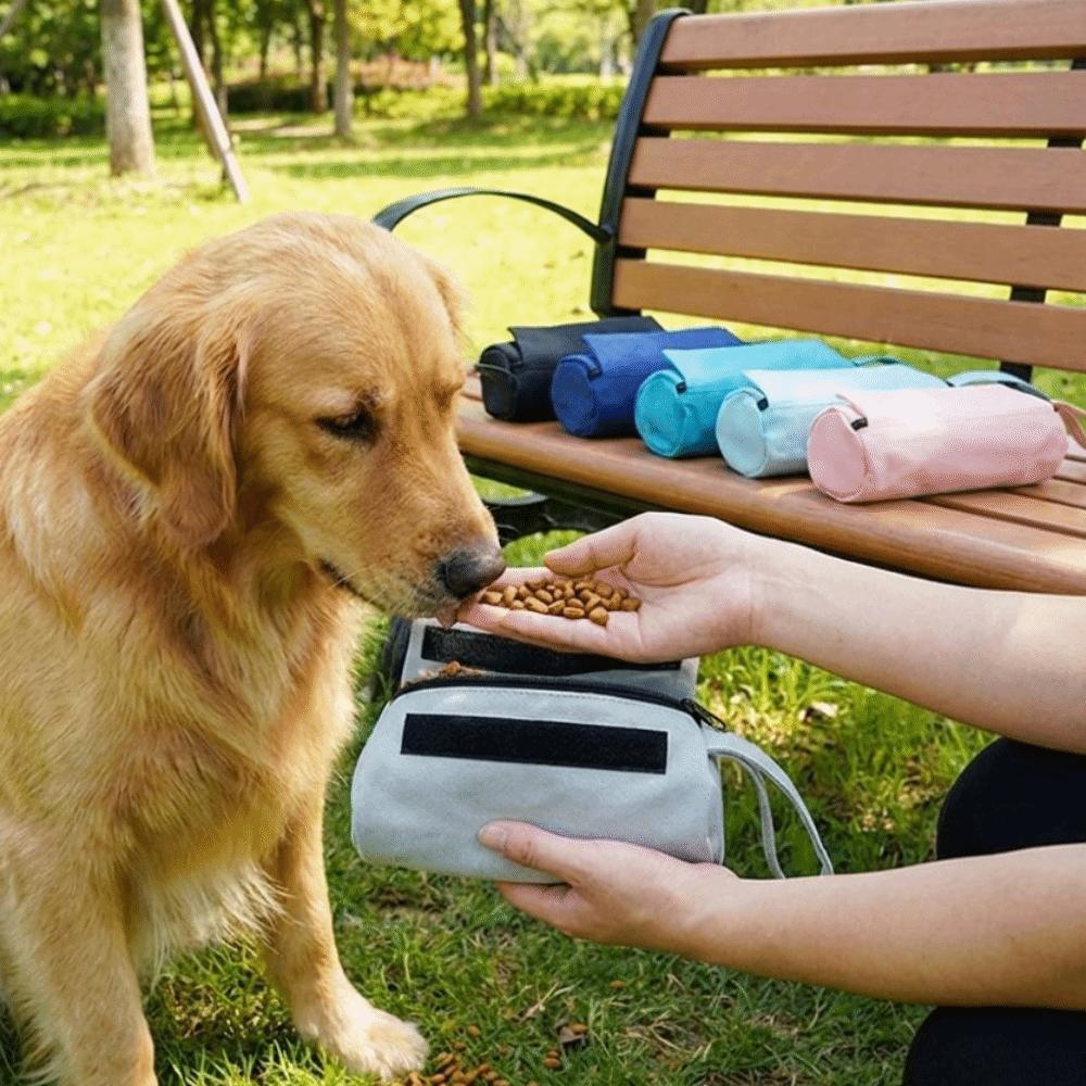 Portable Dog Training Treat Bags Leak-proof Dog Food Storage Bag Pet Snack Pouch Outdoor Travel
