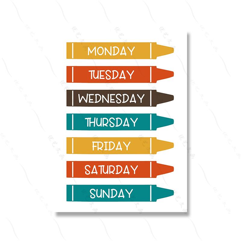 Радужный алфавит, цифры, красочный художественный постер, детский образовательный постер, без рамки, холст, картина для детской комнаты, настенная картина для домашнего декора