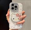 Ins Алмазный KT Кот Применимый iPhone17 Чехол для Мобильного Телефона Apple 16promax Мультяшный 15 Милый 14 Защитный Чехол