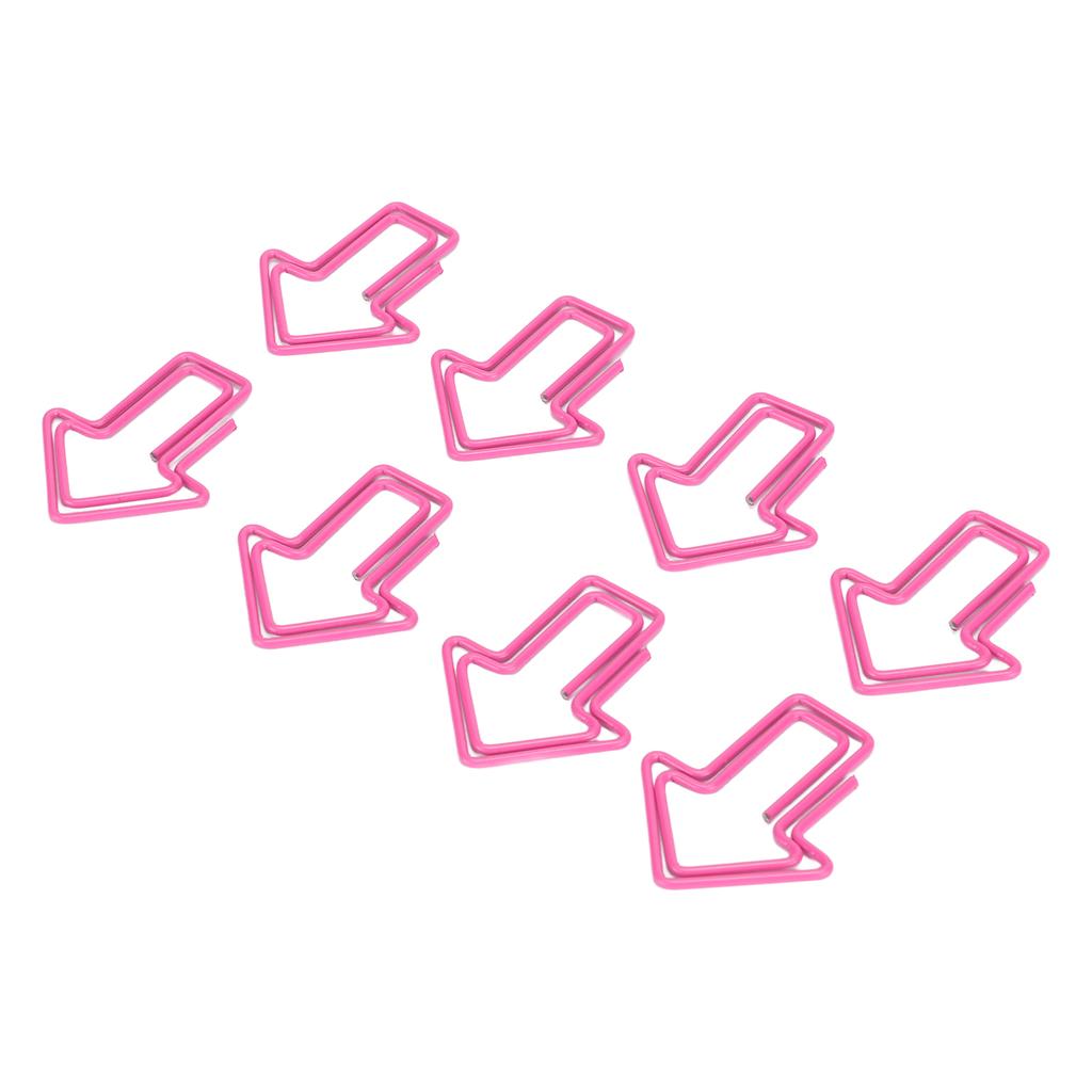 100 шт. скрепок для бумаги, симпатичная уникальная форма, процесс гальванизации, легкая портативная металлическая скрепка для бумаги