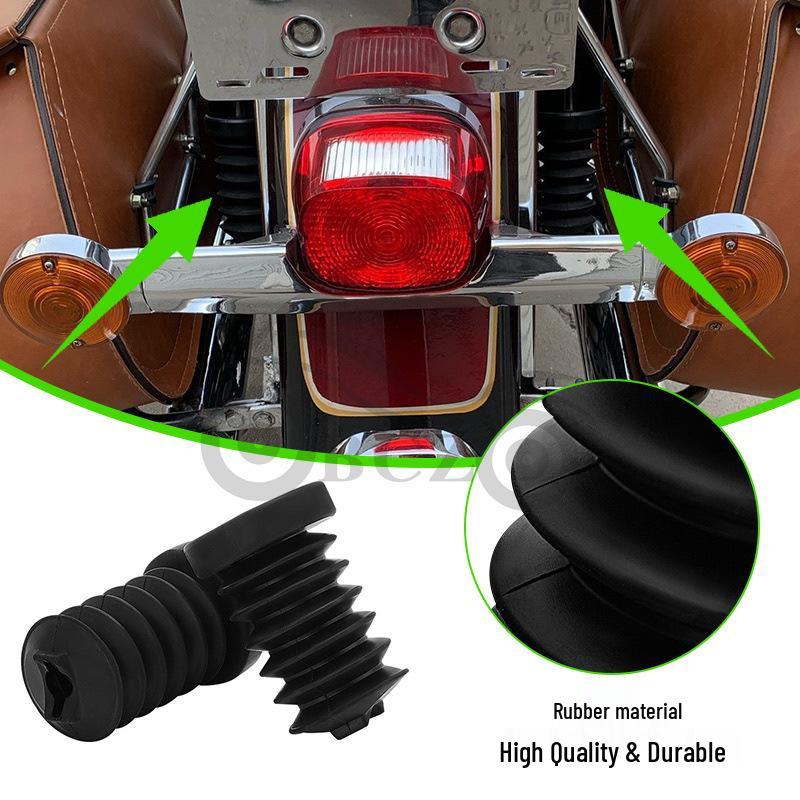 Пыльник заднего амортизатора для Harley Touring - Черная резина, аксессуар для мотоцикла