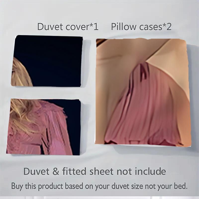 3Pcs Taylor Swift Performance Bedding Sets For All Sizes New 3D Printed Bed Cover Comforter Duvet Cover Pillowcase Bedroom Decoration