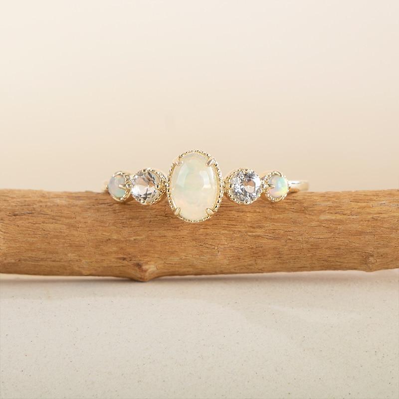 Gica Gema Классические кольца из натурального золота 9 К с цирконом, овальной формы, желтое золото, изысканные украшения на палец, свадебная вечеринка, женские подарки