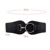 Wide Width PU Leather Belt Coffee Black Elastic Belt Fashion Casual Waistband  Daily Wear