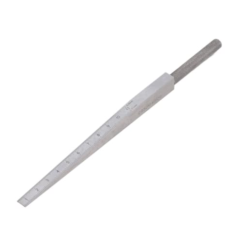 Easy-to-read, 2-scale feeler gauge with storage bag, 0.5-11mm, for measuring hole diameter, length, and gaps, made of durable stainless steel, suitabl