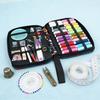 114 шт./набор Портативный швейный набор с чехлом Разноцветные нитки Иголка Ножницы портновские Рулетка Профессиональный Начинающий Дом Путешествия Аварийное шитье