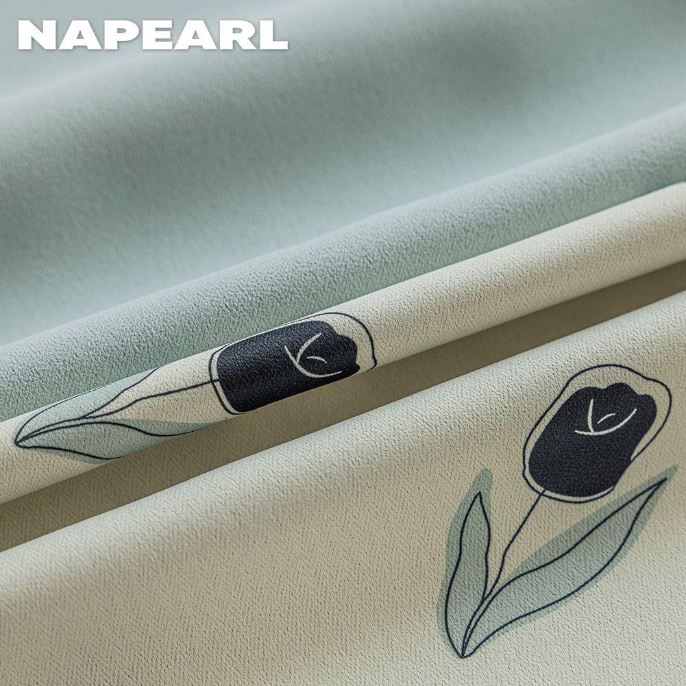 1 шт. NAPEARL 70-80% степень затемнения Ins кремовый стиль напечатанная боковая панель затемняющие шторы для спальни гостиной домашний декор