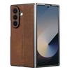 Для Samsung Galaxy Z Fold 7 Чехол Мягкая Кожа PU Защитная Накладка на Заднюю Панель Чехол для Телефона Для Samsung Z Fold 7 6 5 4 3 Корпус Телефона
