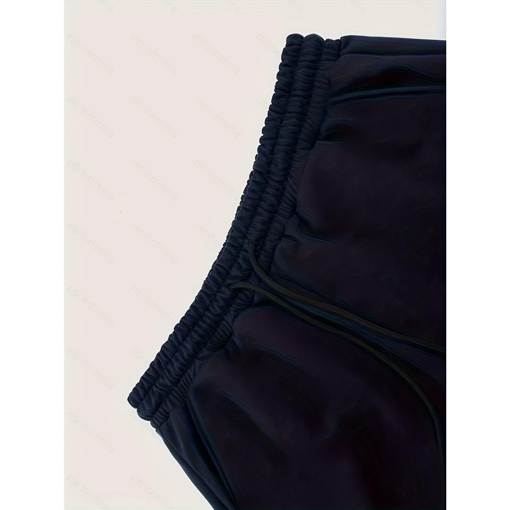 Men'S Patterned Loose-Fitting Sweatpants with Drawstring Waist, Wide-Leg Joggers with Pockets