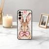 Милый чехол для телефона R-Rabbit P-Peter-RP Черный силиконовый мягкий Для Samsung S25,S24,S21,S22,S23,S30,Ultra,S20,Plus,Fe,Lite
