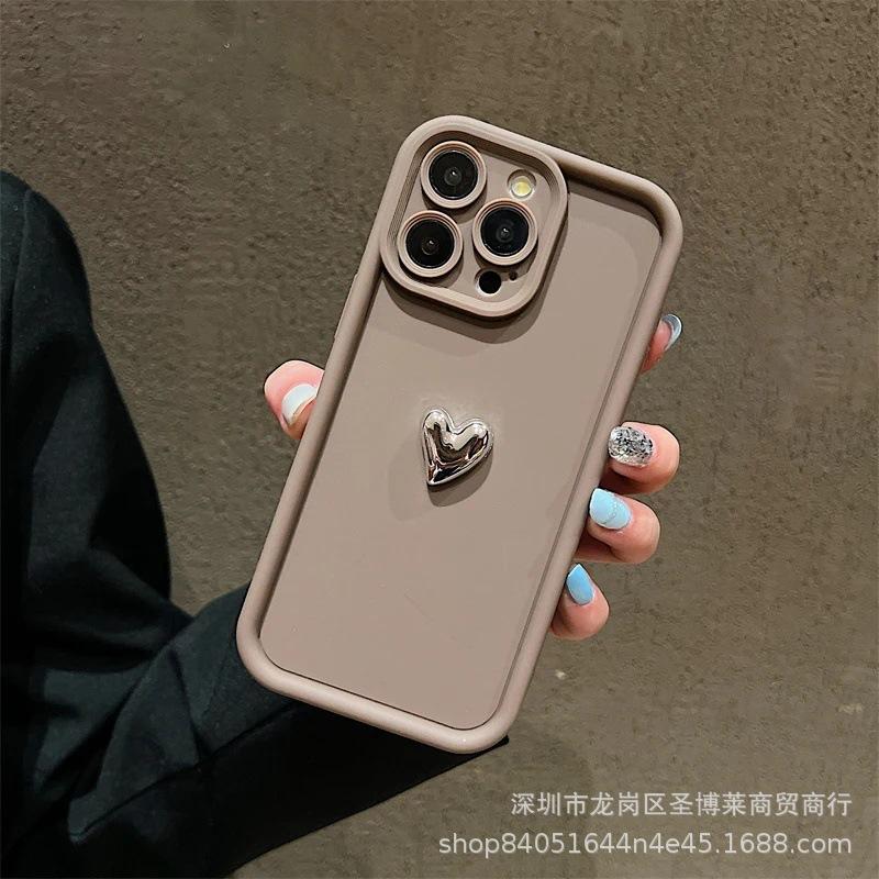 Трехмерная любовь подходит для чехла на мобильный телефон Apple 17promax iPhone16/15 emery 14/13 защитный чехол 11