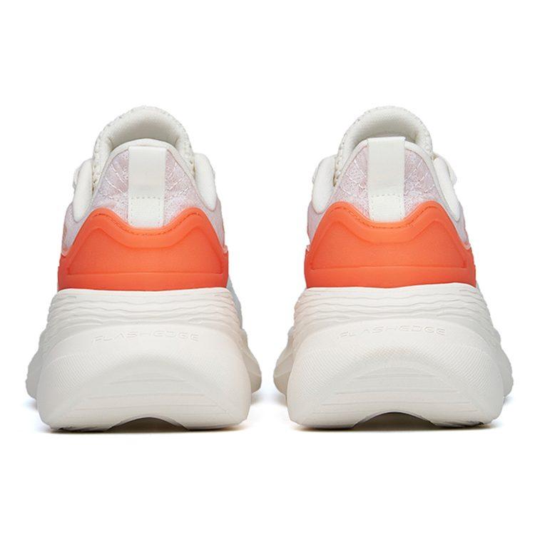 ANTA Variety Training Collection Training Shoes Women's Low Top Ivory White/fluorescent Chrysanthemum Orange/light Steel Blue 122227718-3