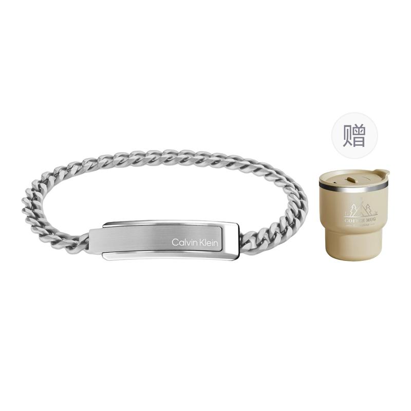 Calvin Klein CK Industrial Metal Series Лимитированный браслет из нержавеющей стали Мужской 2758039 35000048-стальной цвет