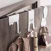 1/6 Pcs Over The Door Hook Metal Hanger Hooks for Hanging Clothes Hats Coats Bags Towel Rack Hook for Bedroom Bathroom Kitchen
