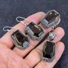 Natural Smoky Topaz Gemstone Handmade 925 Sterling Silver Jewelry Set T5g10