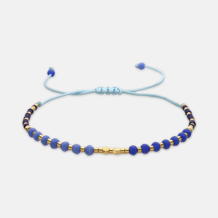Bracelet - Luxenter - Anlako - Cristal bleu - Finition or 18k - Style boho