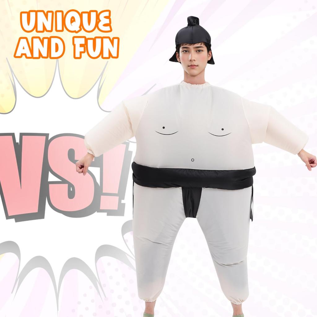 Sumo Wrestler Cosplay Pro Wrestling Set Sumo Costume Kigurumi Inflatable Waterproof Material Funny Costume Events Cultural Festivals Parties Adults