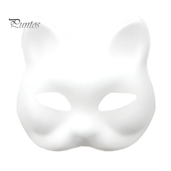 6 шт. набор для кошачьей маски, сделай сам, ручная роспись, пустая кошачья маска с меховыми глазами, сетка, фетровый лист, пушистое животное, терианский маскарадный аксессуар для карнавала, косплея